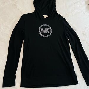 Black/Silver Michael Kors Long Sleeve Shirt/ Size: M